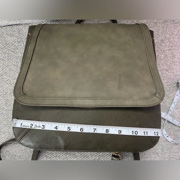 Universal Thread Olive and Dark Brown Women's Backpack - Picture 11 of 16